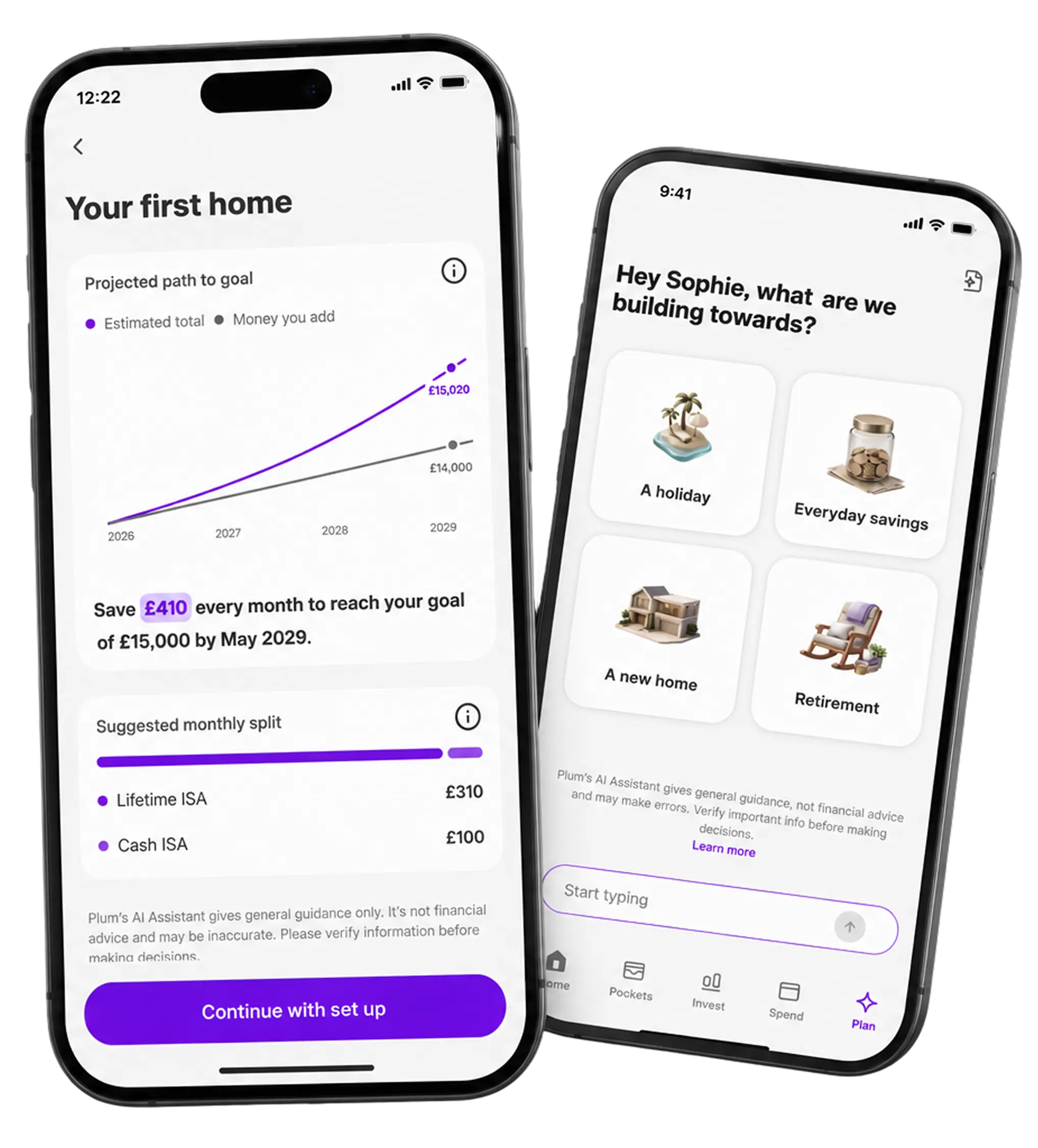 Plum's AI Wealth Advisor screens