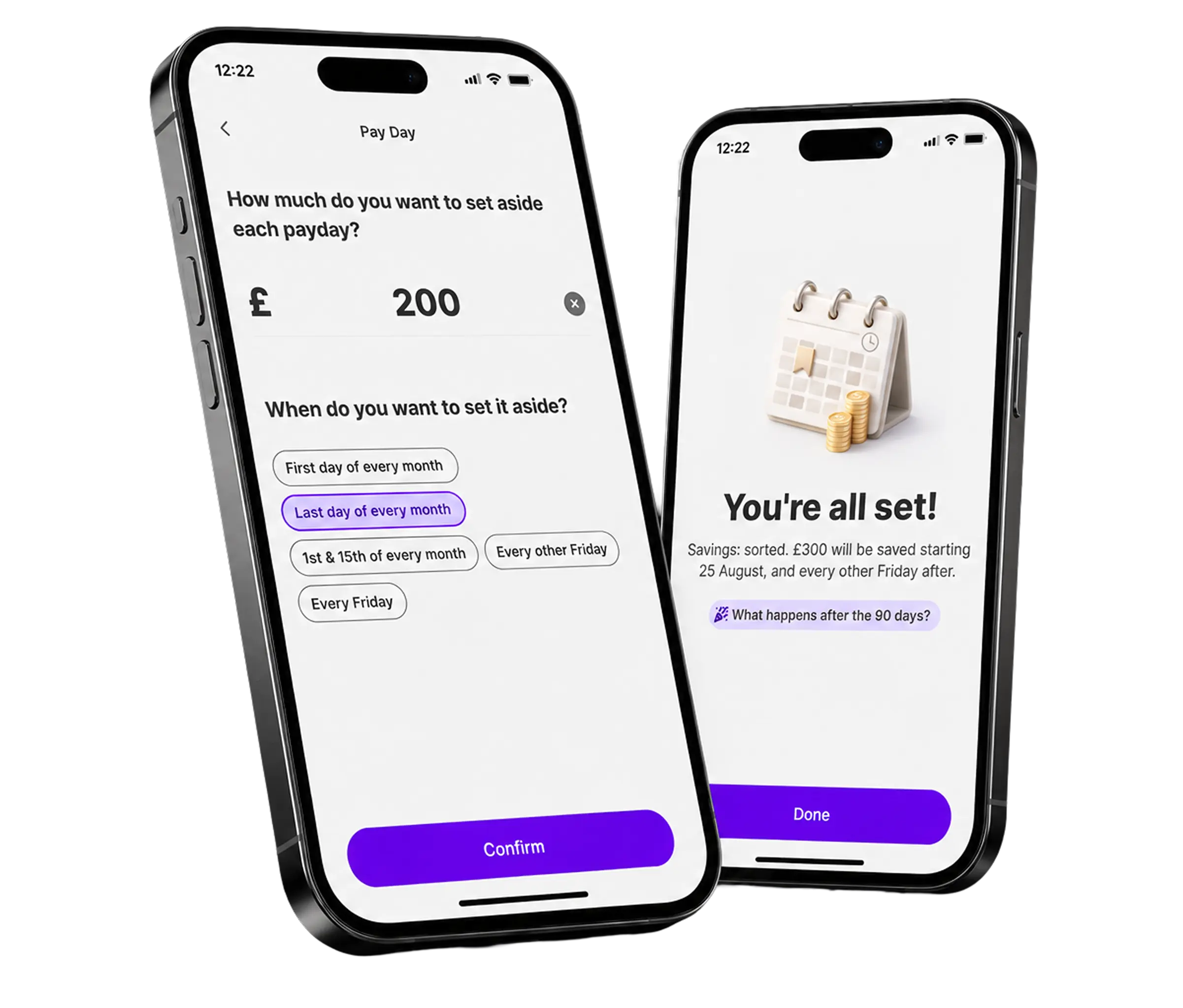 Payday Automation screens