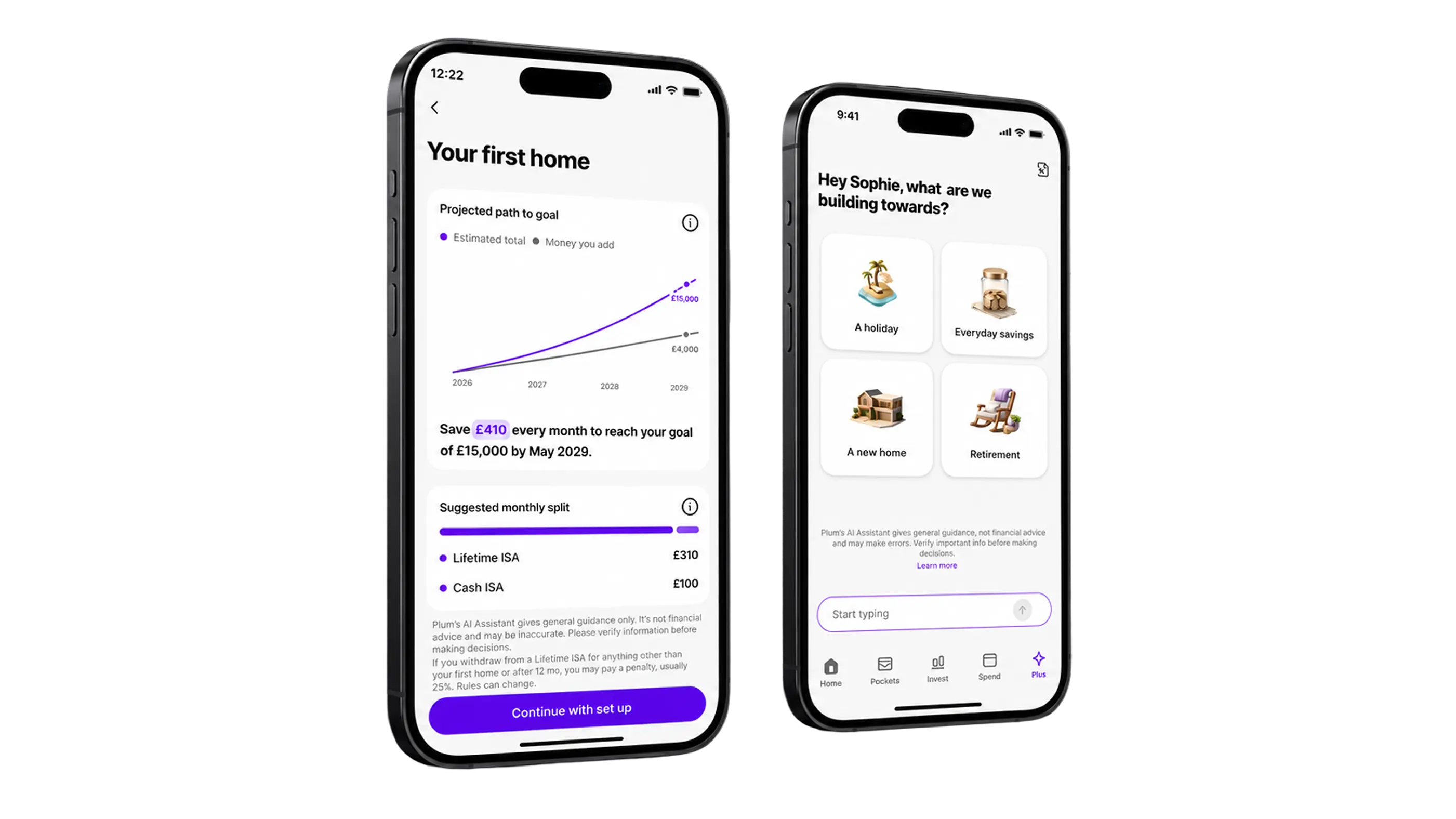 Plum's AI Wealth Advisor screens